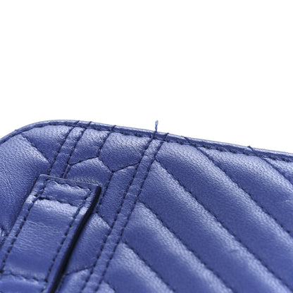 Bulgari Calfskin Quilted Serpenti Forever Belt Bag Blue 14 of 15