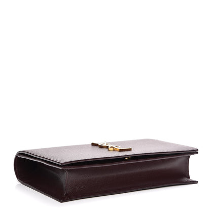 Saint Laurent Grain De Poudre Classic Monogram Clutch Amaranto 4 of 7