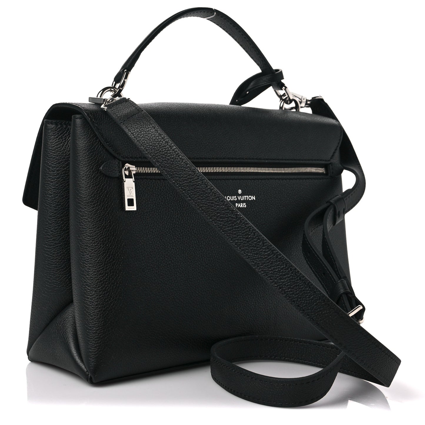 Soft Calfskin My Lockme Top Handle Black