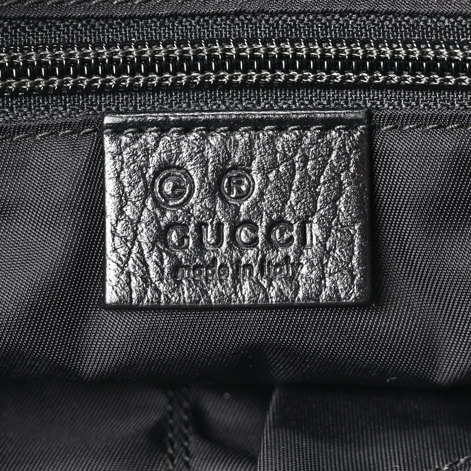 Gucci Nylon Monogram Double Buckle Flap Messenger Bag Black 6 of 10