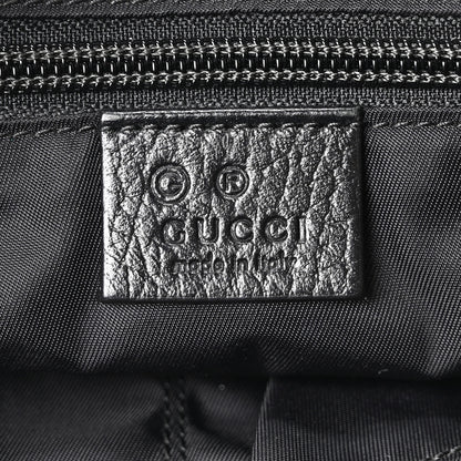 Gucci Nylon Monogram Double Buckle Flap Messenger Bag Black 6 of 10