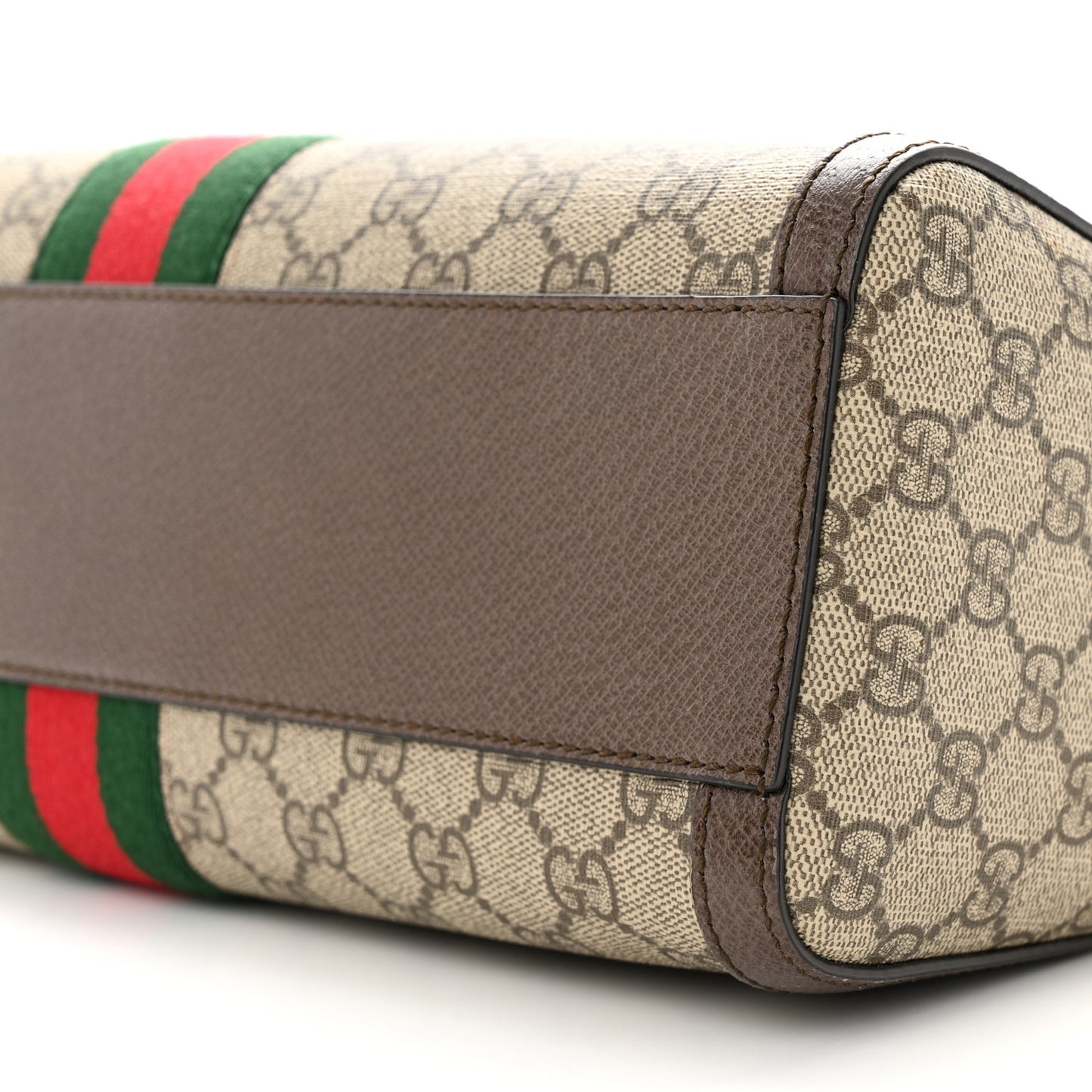 GG Supreme Monogram Web Medium Ophidia Boston Brown