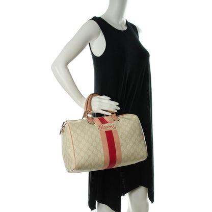 Gucci GG Plus Monogram Web Stripe Medium Joy Boston Pink 2 of 7