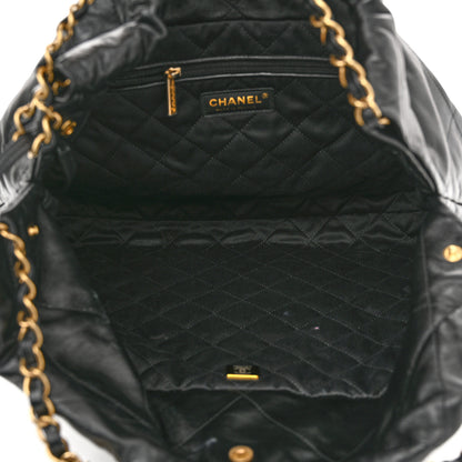 Chanel Shiny Calfskin Quilted Small Chanel 22 Black 5 of 11