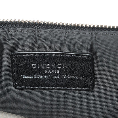 Givenchy Textured Coated Canvas Bambi Print Medium Cosmetic Pouch Black 6 of 7