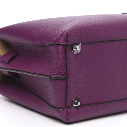 MCM Grained Calfskin Medium Milla Tote Mystic Purple 8 of 9