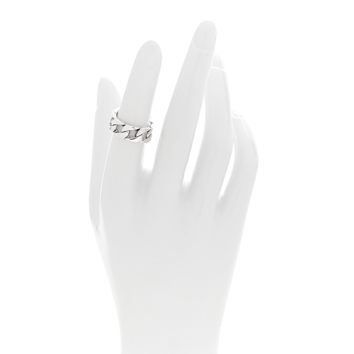 Tiffany Sterling Silver Curb Link Ring 50 5.25 2 of 5