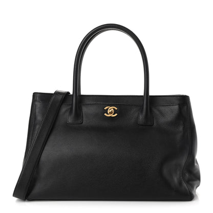 Chanel Calfskin Cerf Executive Shopper Tote Black 1 of 14
