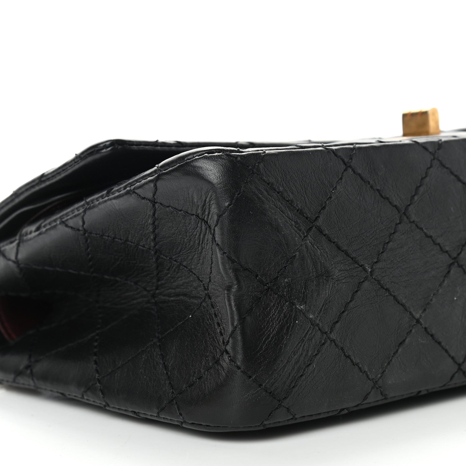 Chanel Aged Calfskin Quilted 2.55 Reissue 225 Flap Black 7 of 8