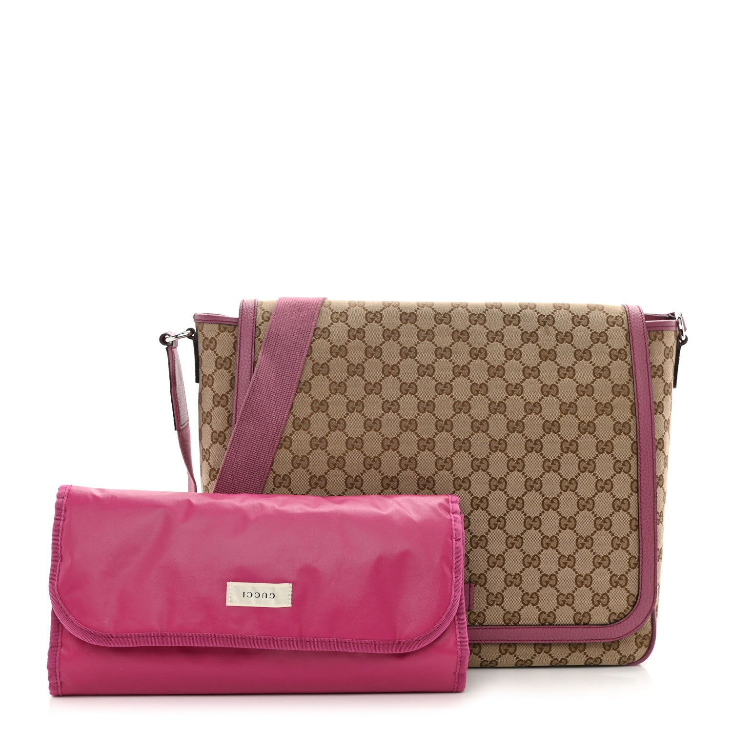 Gucci Monogram Convertible Diaper Bag Beige Peonia Flower 1 of 14