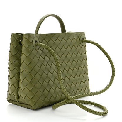 Bottega Veneta Nappa Intrecciato Small Andiamo Shoulder Bag Matcha 3 of 9