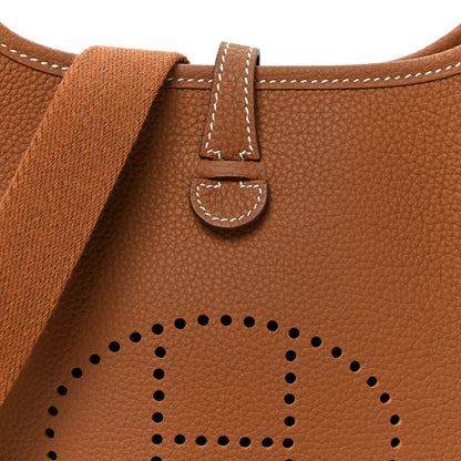 Hermes Taurillon Clemence Evelyne TPM Gold 9 of 11