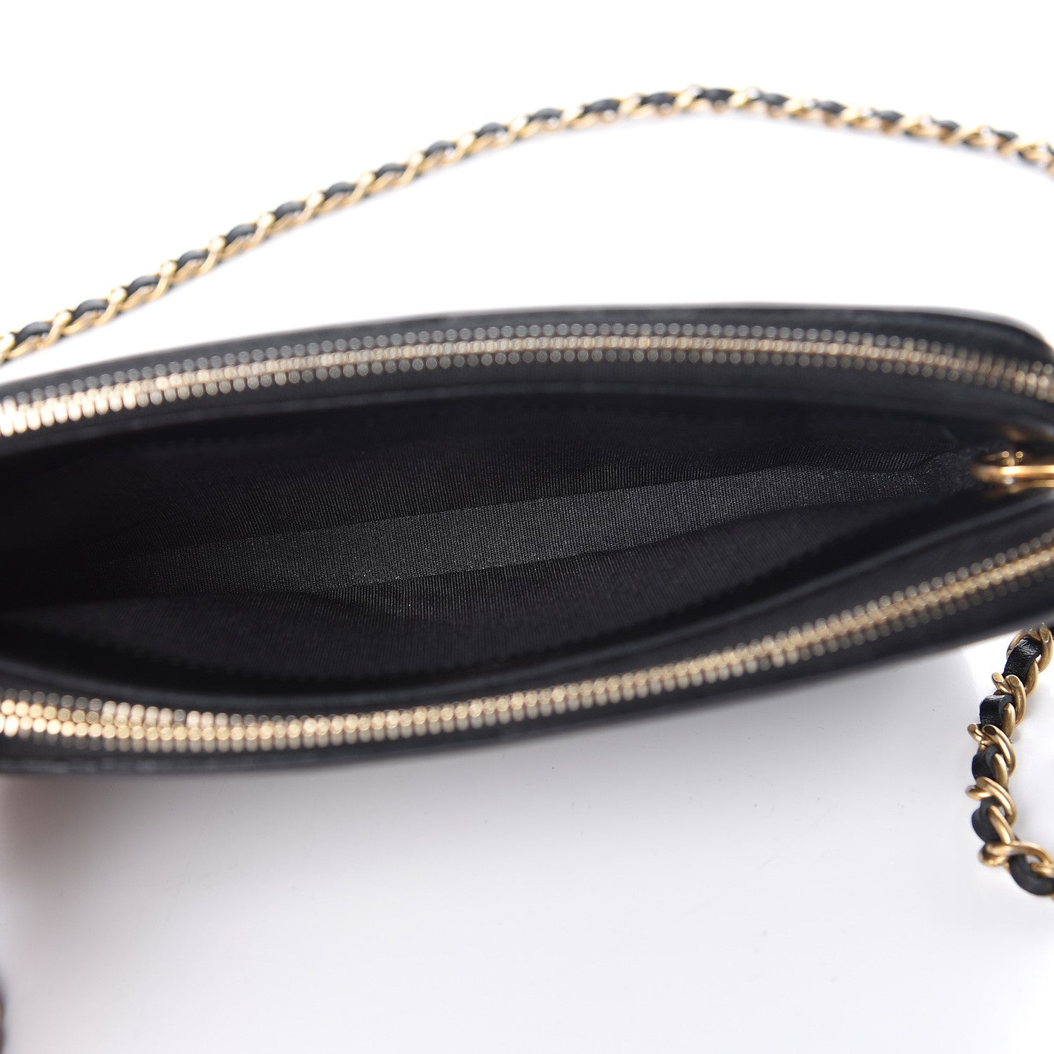 Chanel Caviar Quilted CC Filigree Clutch With Chain Black 9 of 13
