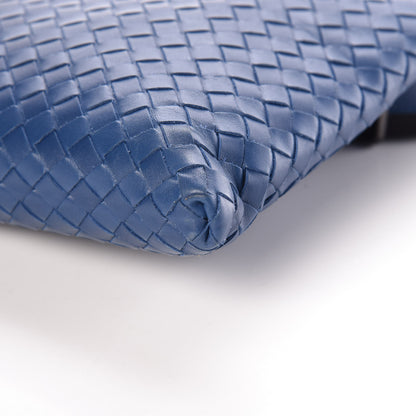 Bottega Veneta Nappa Intrecciato VN Crossbody Messenger Bag Blatic Blue 8 of 8