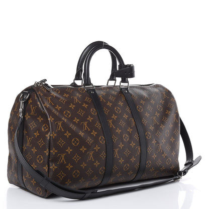 Louis Vuitton Monogram Macassar Keepall Bandouliere 45 3 of 9