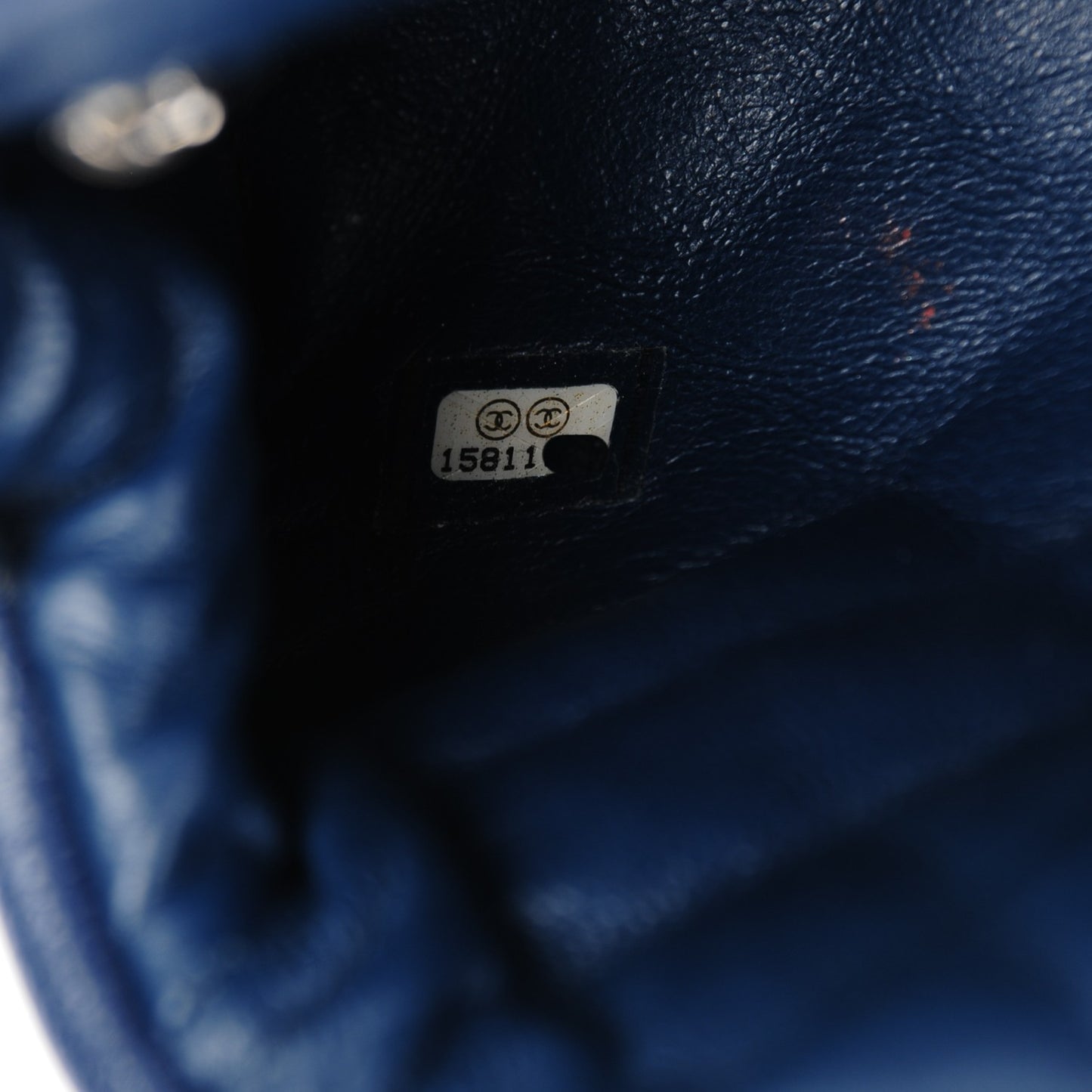 Caviar Quilted Timeless Clutch Navy