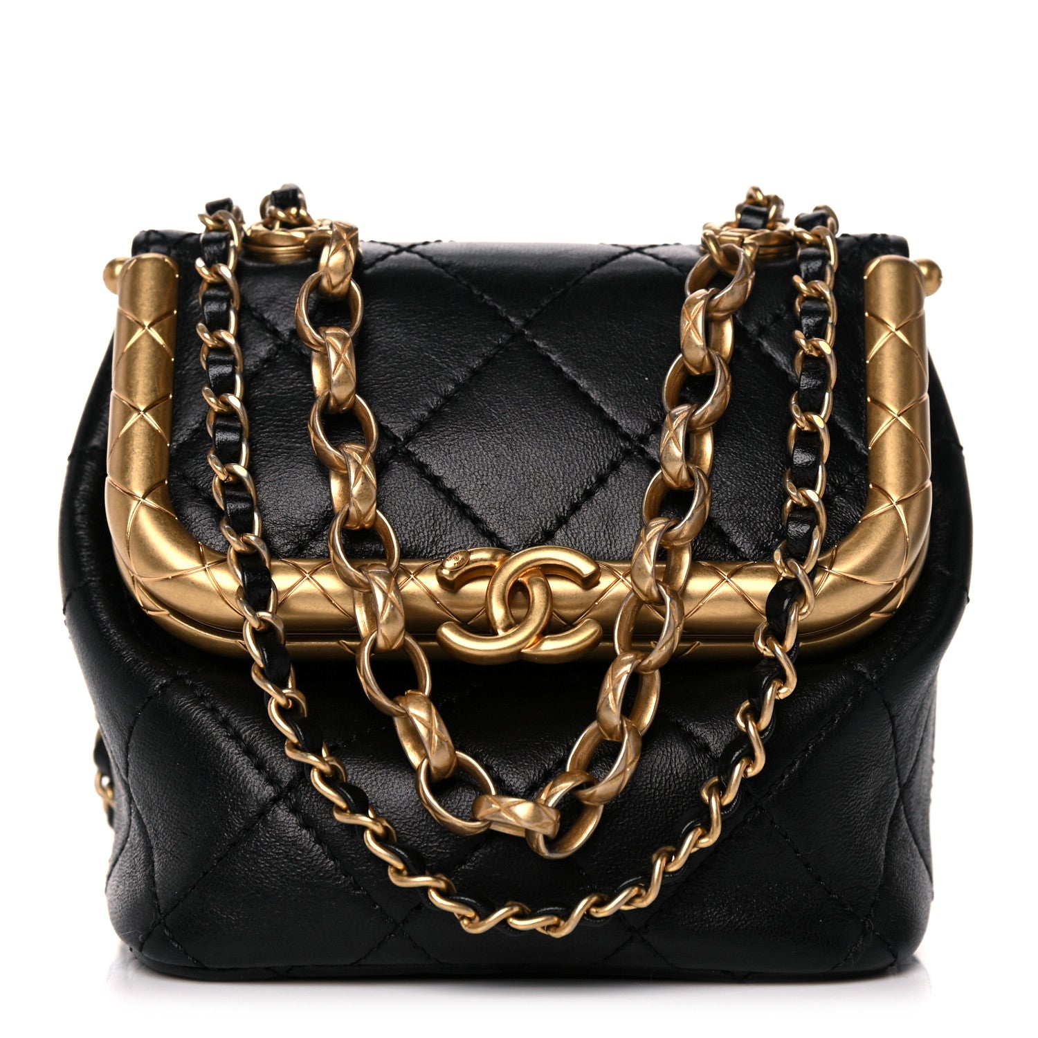 Chanel Lambskin Quilted Small My Crush Bag Black 1 of 10
