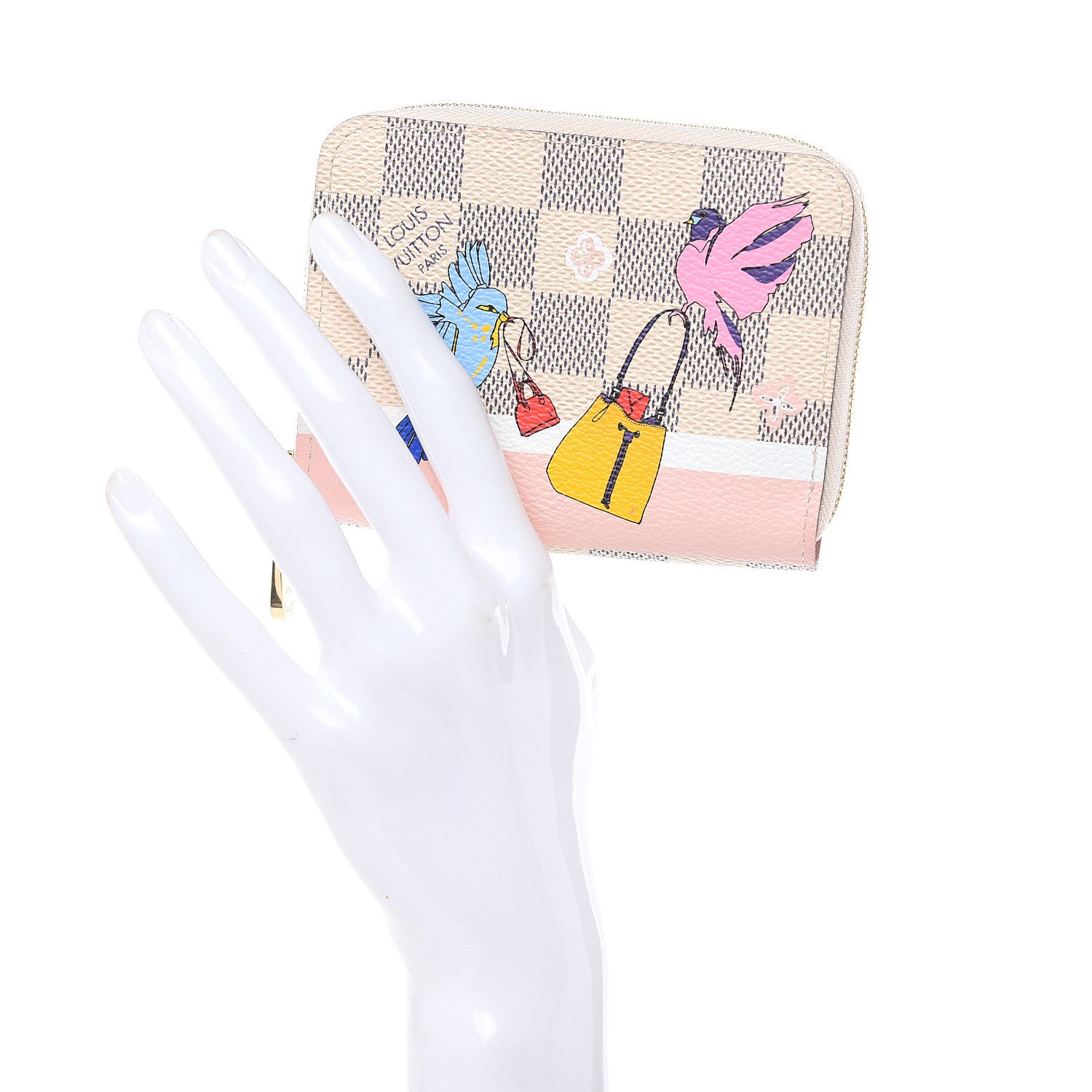 Louis Vuitton Damier Azur 2018 Christmas Animation Zippy Coin Purse 2 of 8