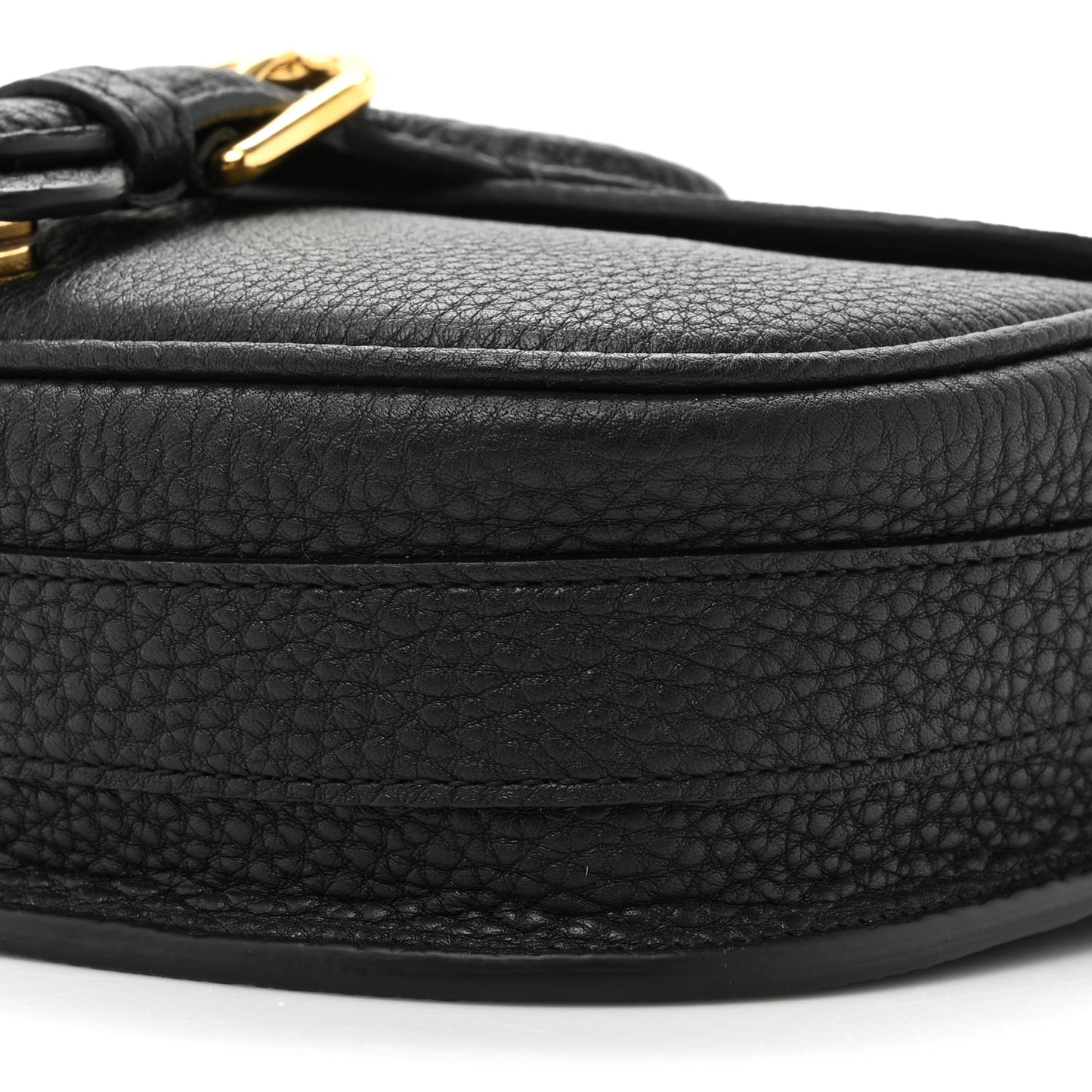 Grained Calfskin Small Bobby Flap Black