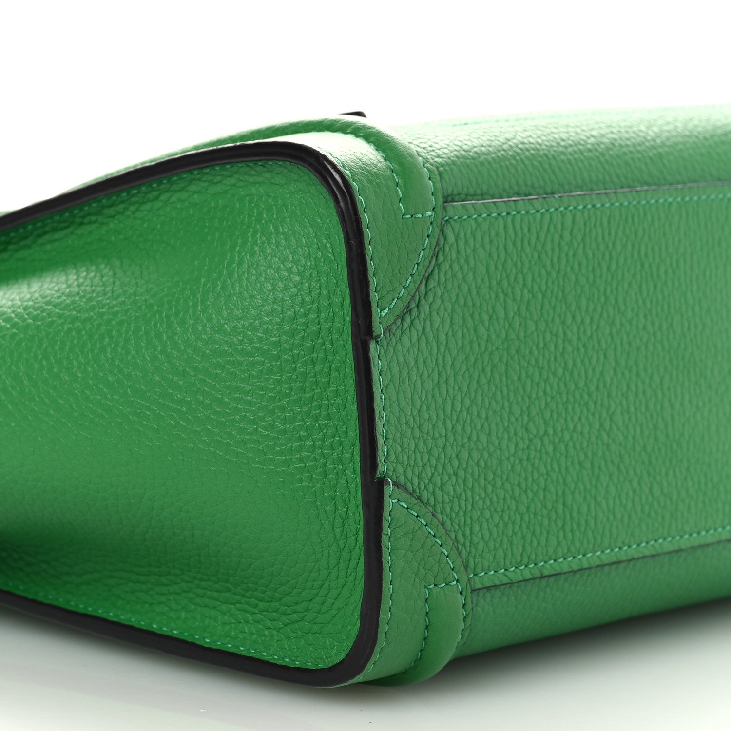 Celine Drummed Calfskin Nano Luggage Mint 10 of 11