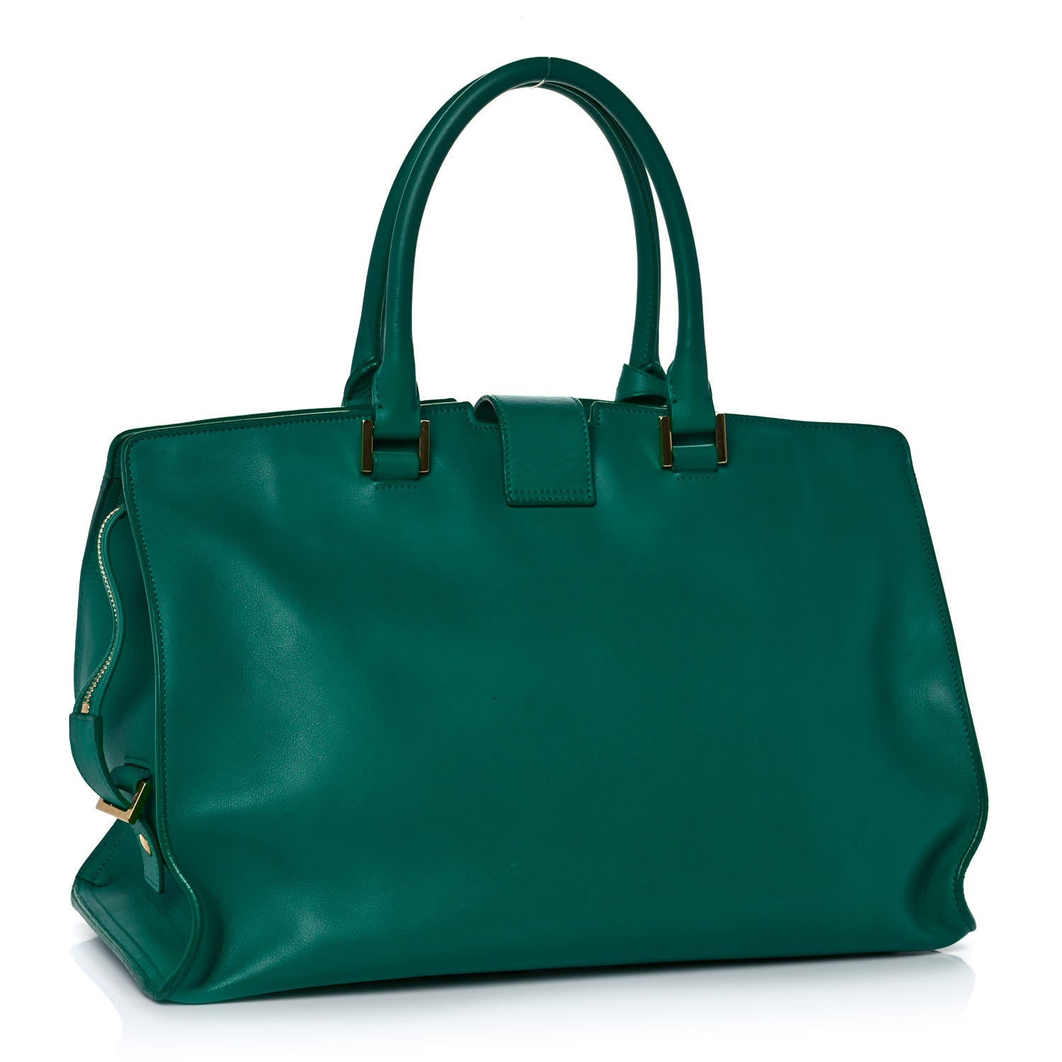 Saint Laurent Calfskin Medium Classic Y Cabas Green 3 of 16