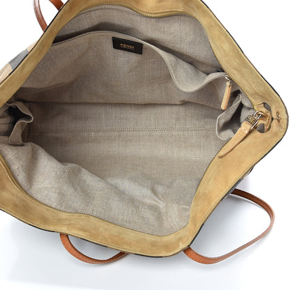 Fendi Pequin Cuoio Vegetale Medium Roll Tote Tobacco Cuoio Miele 4 of 21