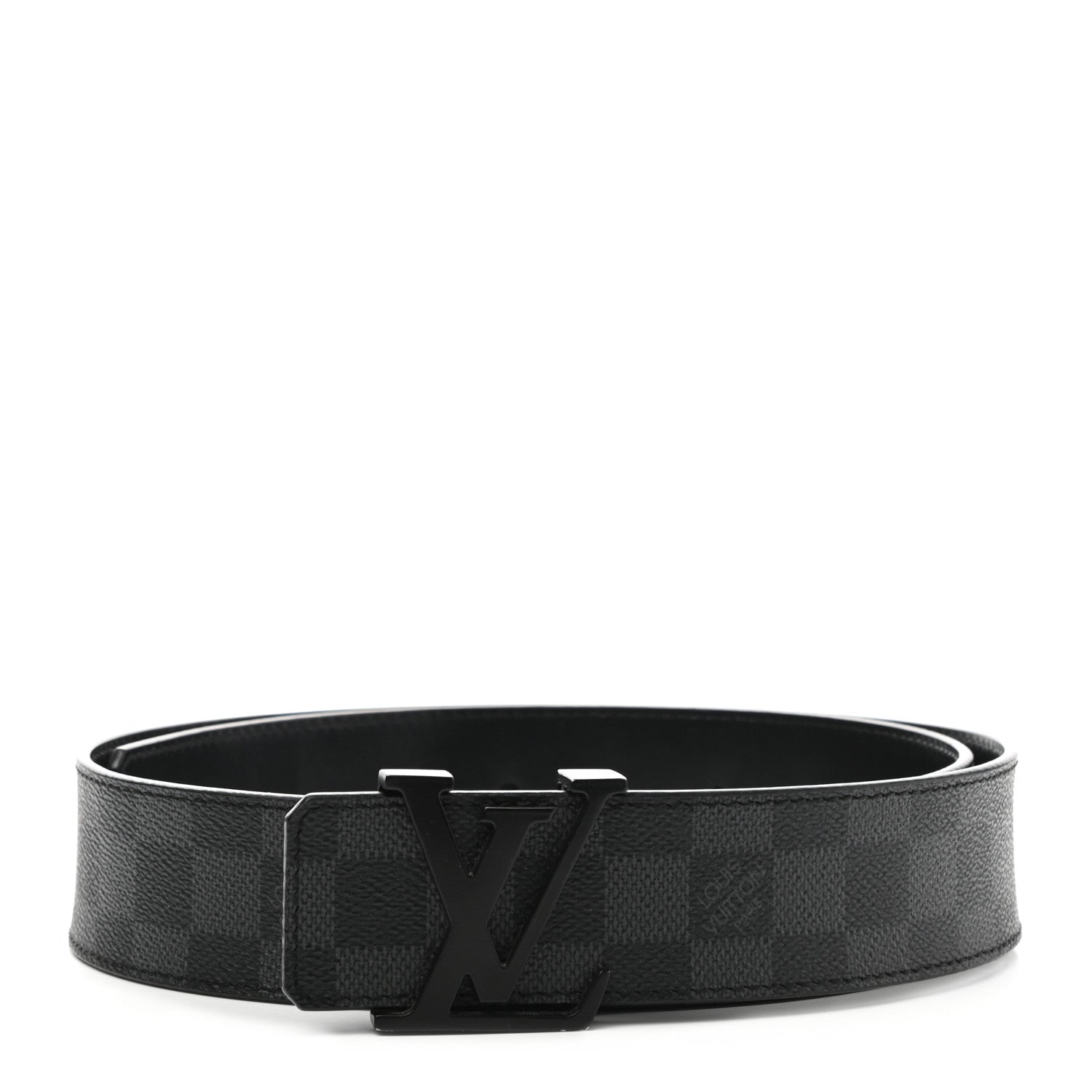 Louis Vuitton Damier Graphite LV Initiales Belt 90 36 1 of 6