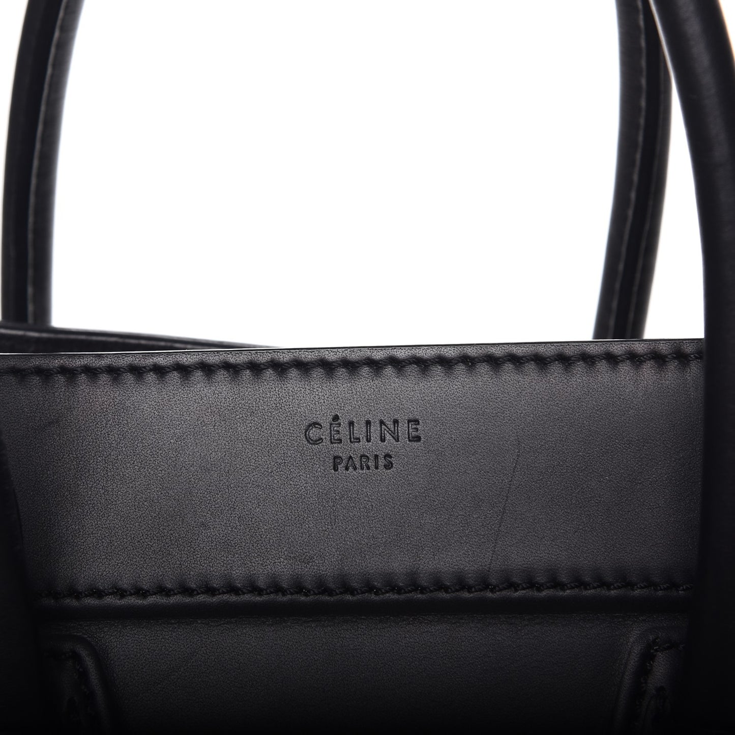 Smooth Calfskin Medium Phantom Luggage Black