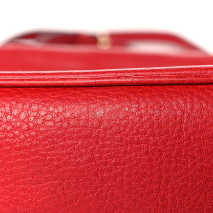 Gucci Pebbled Calfskin Small Soho Disco Bag Tabasco Red 10 of 12
