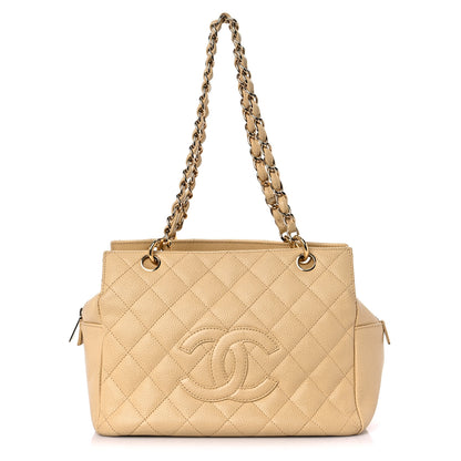 Chanel Caviar Quilted Petit Timeless Tote PTT Beige 1 of 24