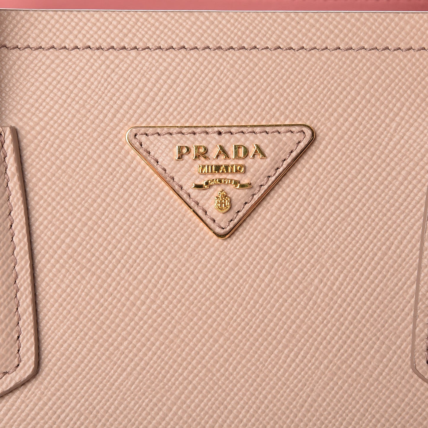 Saffiano Cuir Medium Double Bag Cammeo Rosa