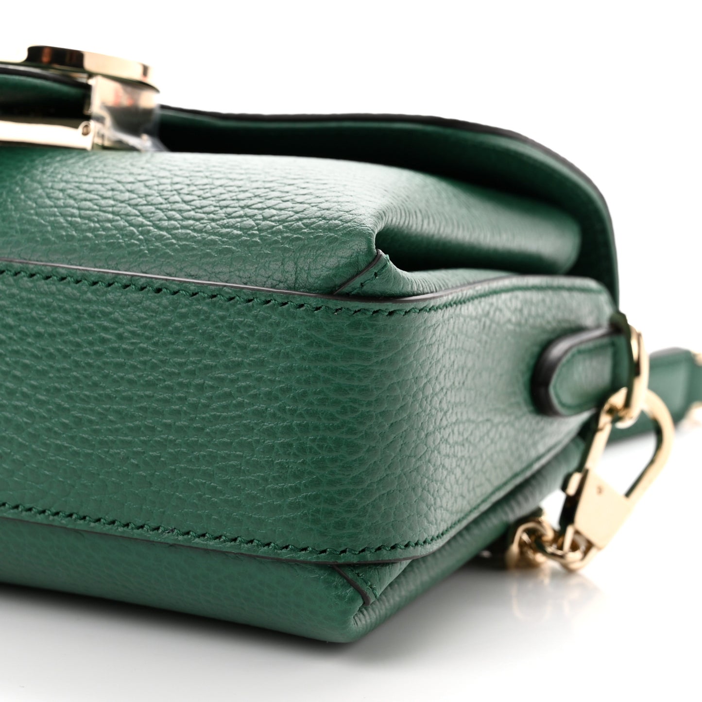 Dollar Calfskin Interlocking G Crossbody Bag Emerald