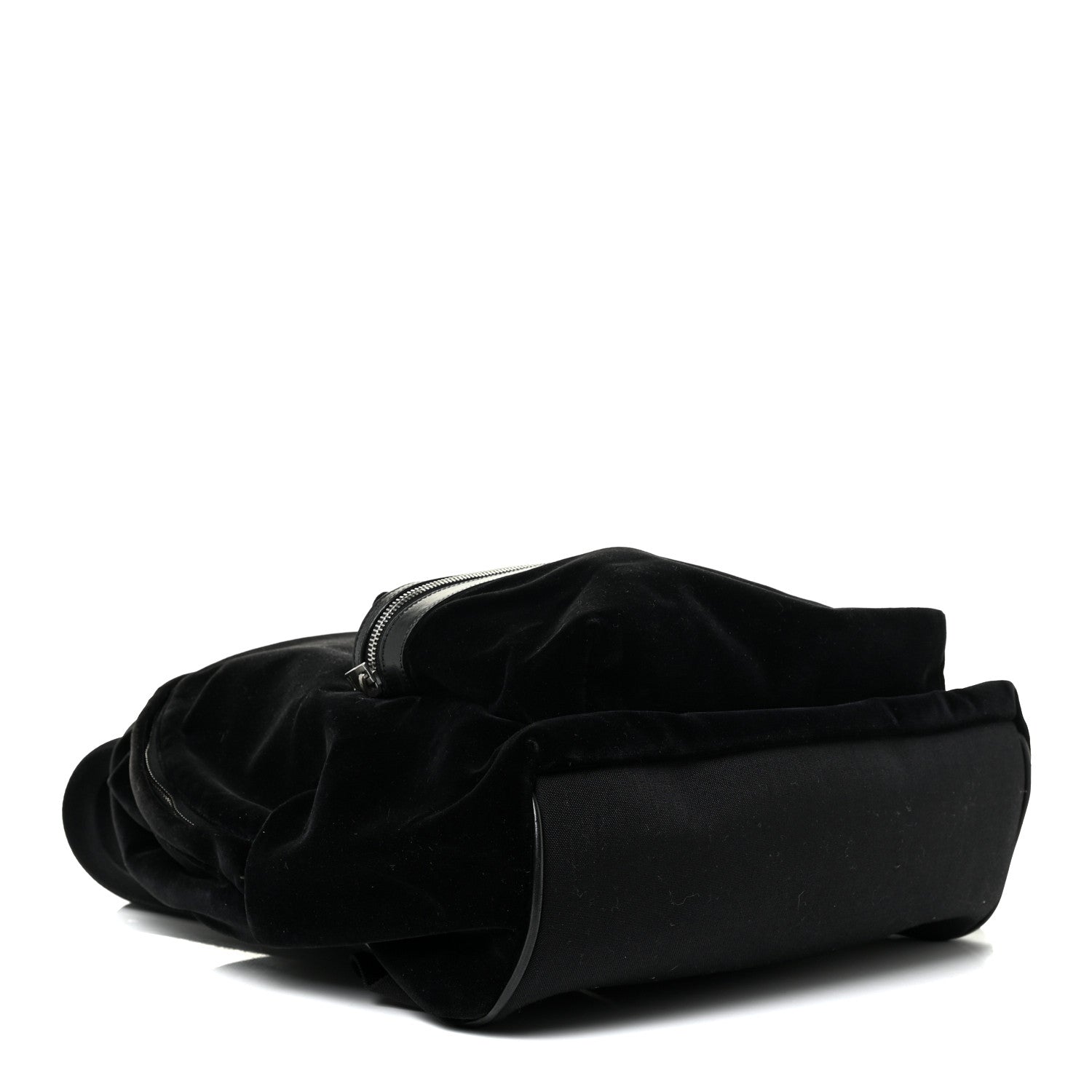 Saint Laurent Velvet City Backpack Black 4 of 15