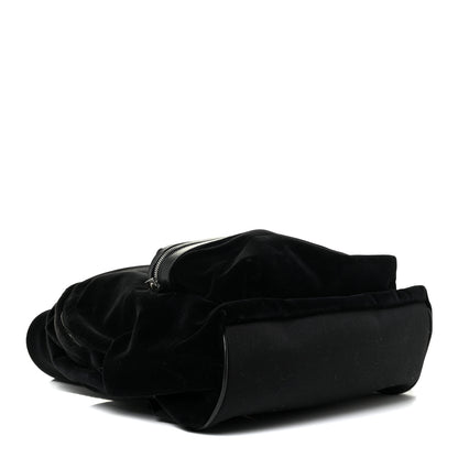 Saint Laurent Velvet City Backpack Black 4 of 15