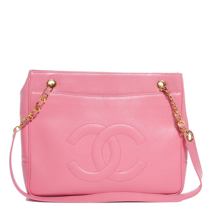 Chanel Caviar CC Shoulder Bag Pink 1 of 8