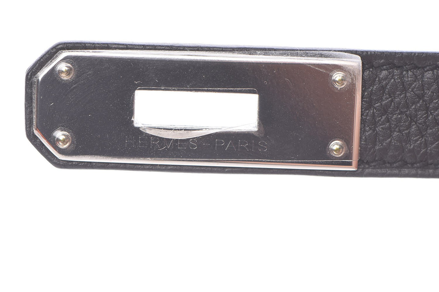 Togo Verso Kelly Retourne 35 Black Bleu Agate