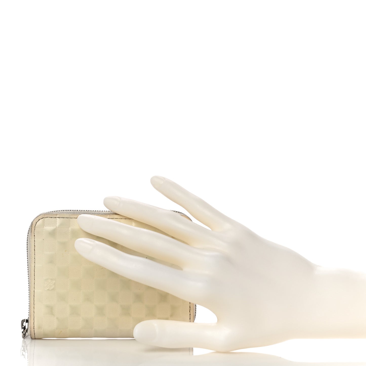 Damier Facette Zippy Coin Purse Creme