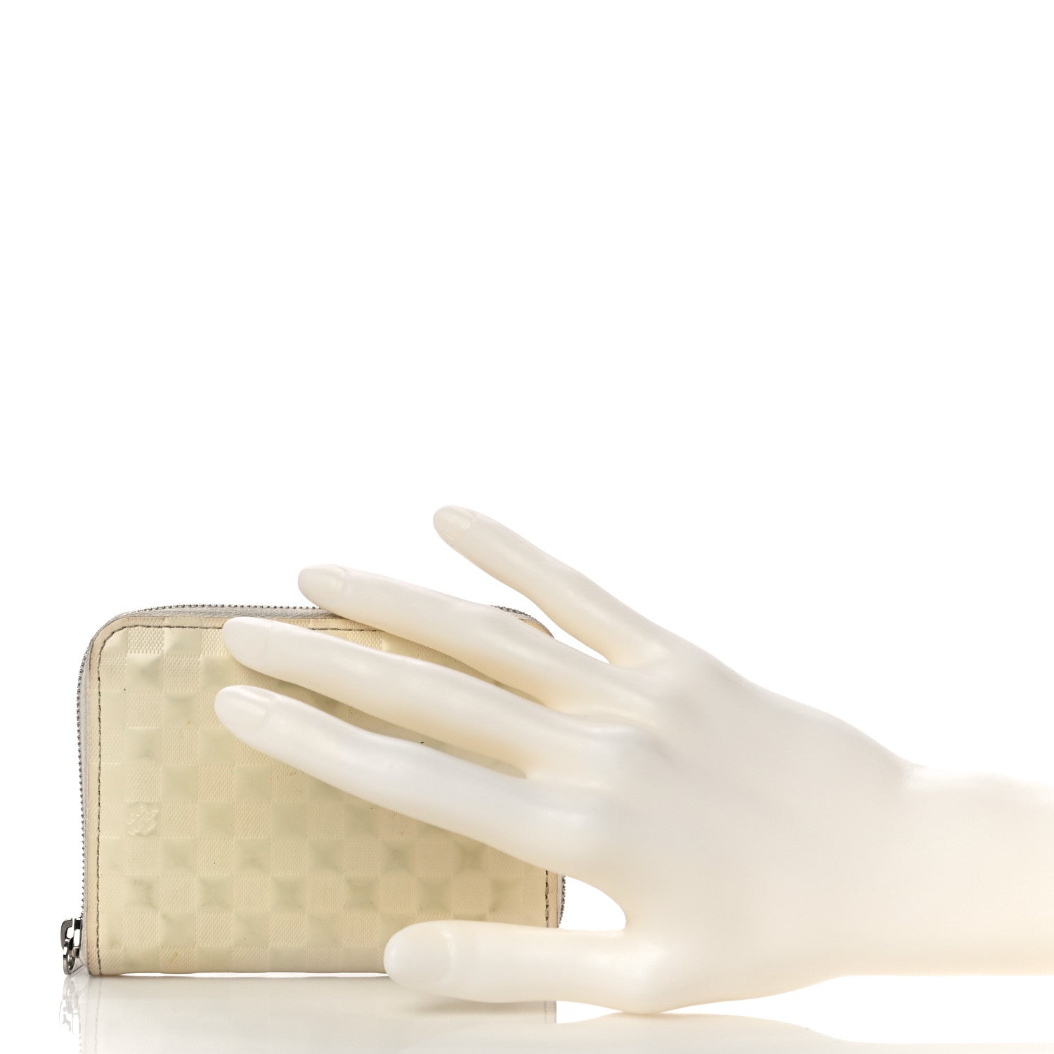 Louis Vuitton Damier Facette Zippy Coin Purse Creme 2 of 13