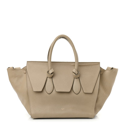 Celine Crisped Calfskin Small Tie Knot Tote Light Taupe 3 of 17