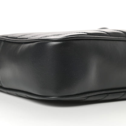 Saint Laurent Calfskin Matelasse Monogram Lou Camera Bag Black 9 of 10