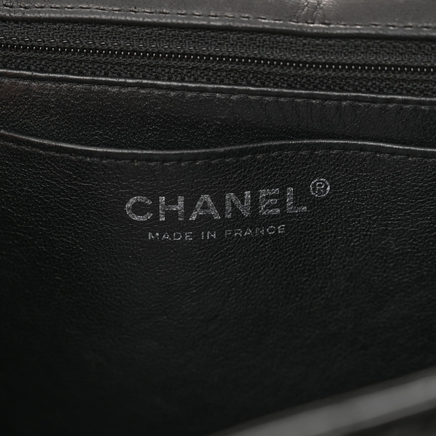 Chanel Crinkled Patent Quilted Jumbo Single Flap Black 6 of 12