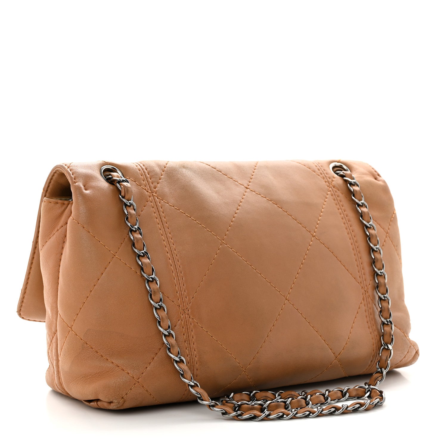 Chanel Lambskin Quilted Large Soft Touch Flap Beige 3 of 19