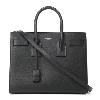 Saint Laurent Grained Calfskin Small Sac De Jour Black 1 of 11
