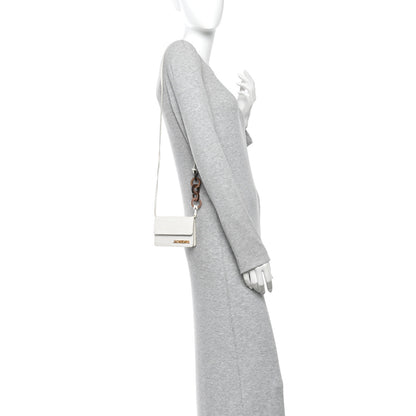Jacquemus Calfskin Crocodile Embossed Le Riviera White 2 of 11