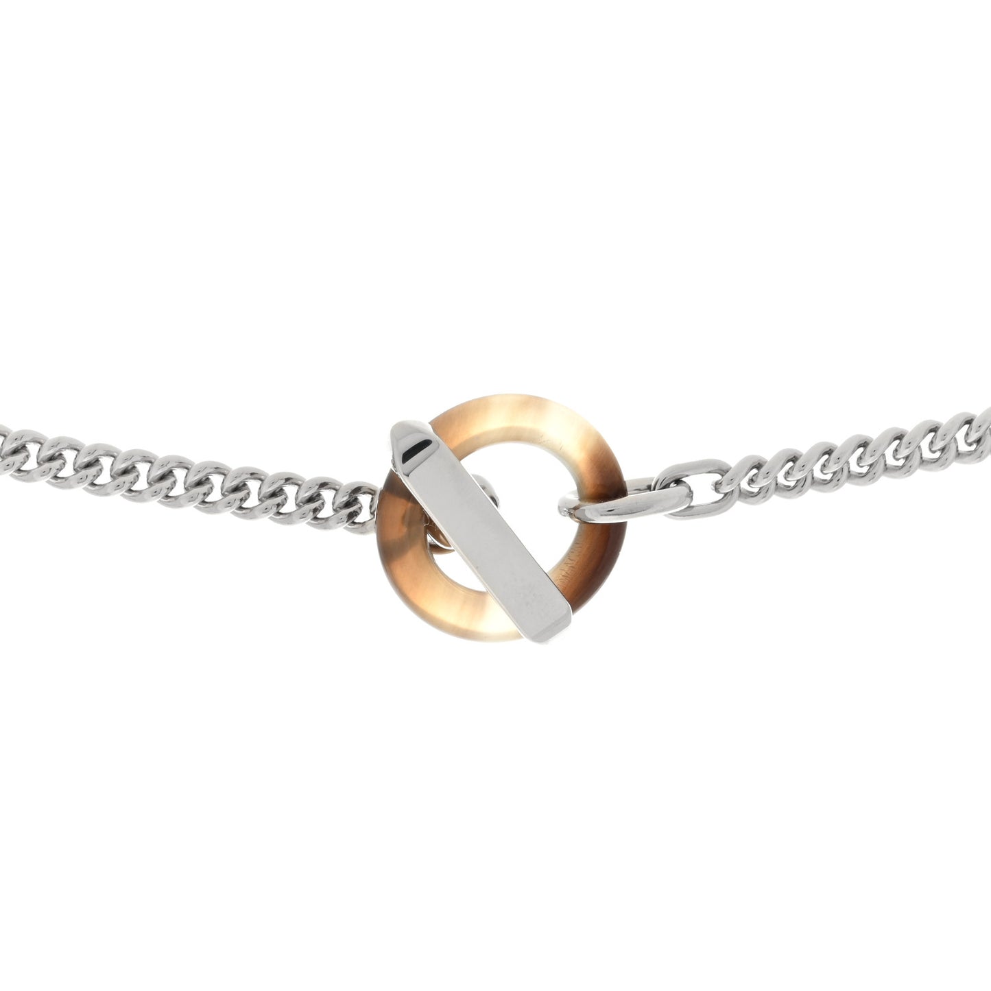 Lacquered Palladium Destrier Necklace Duo De Gris