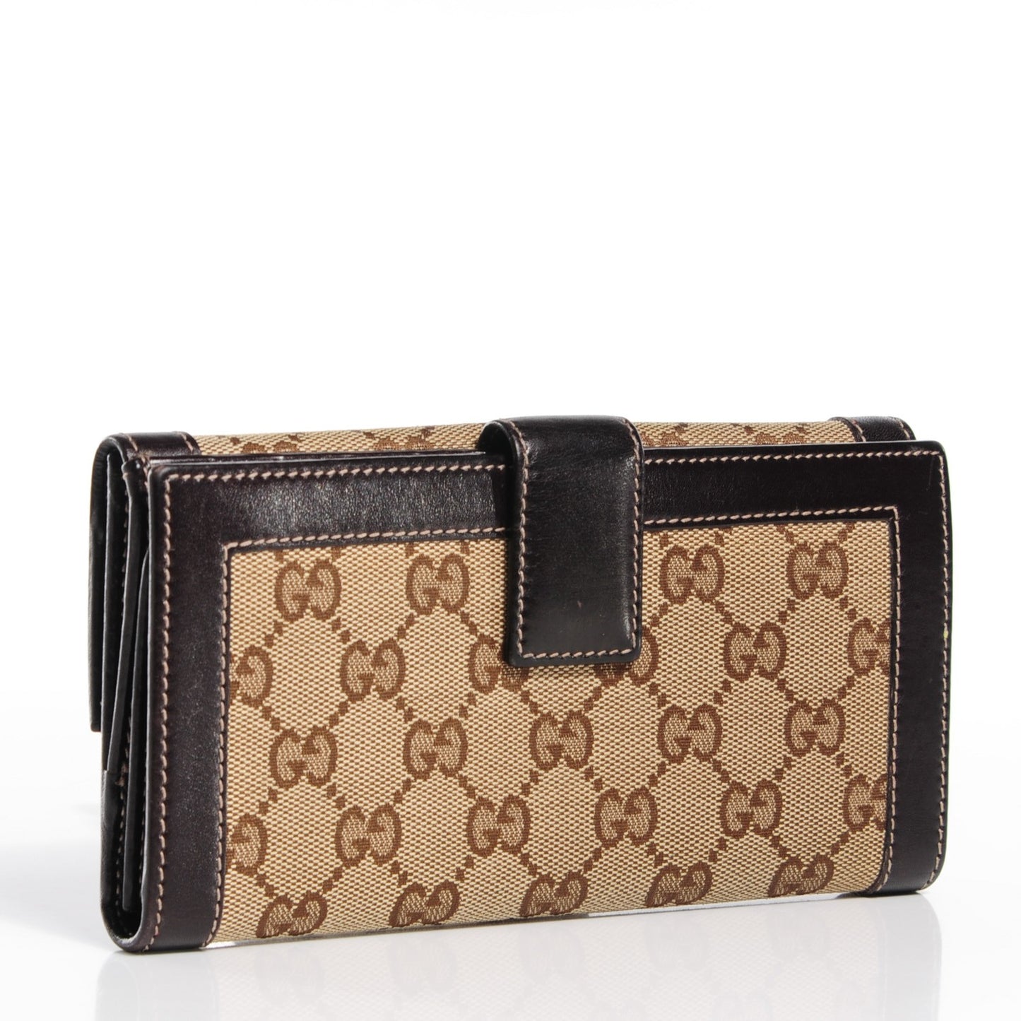 Monogram Punch Continental Flap Wallet Dark Brown
