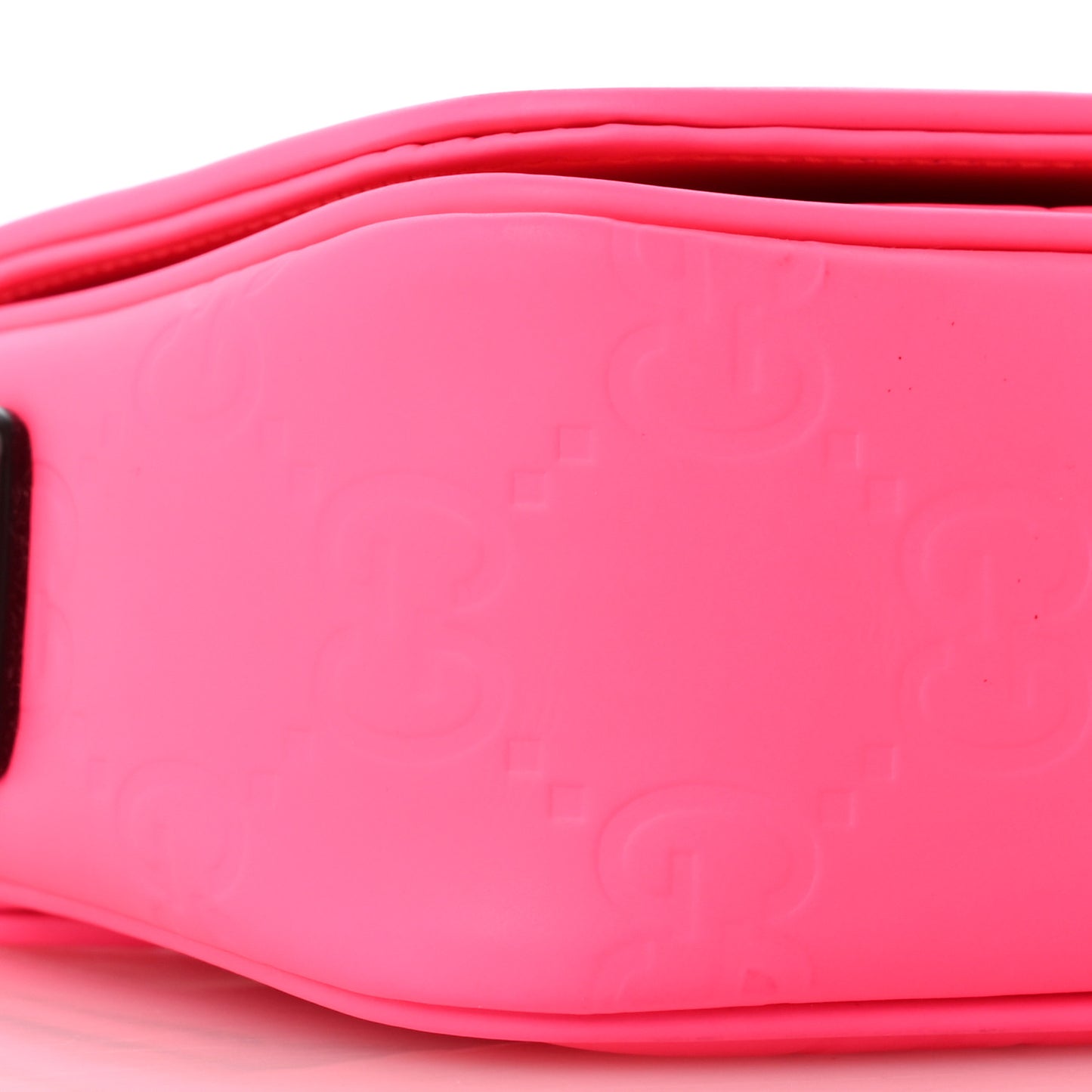 Calfskin GG Rubber effect Super Mini Bag  Pink