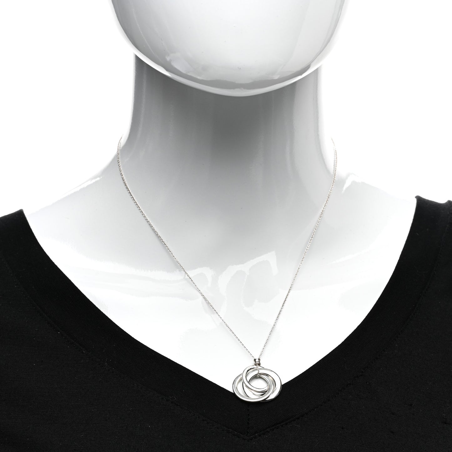 Sterling Silver 1837 Circles Pendant Necklace