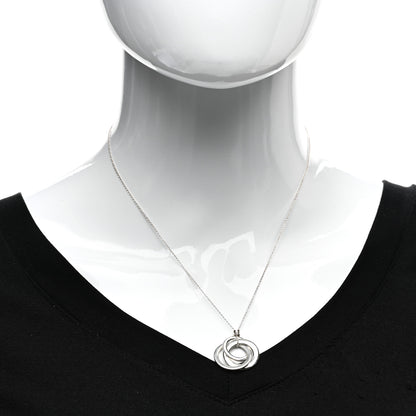 Tiffany Sterling Silver 1837 Circles Pendant Necklace 2 of 4