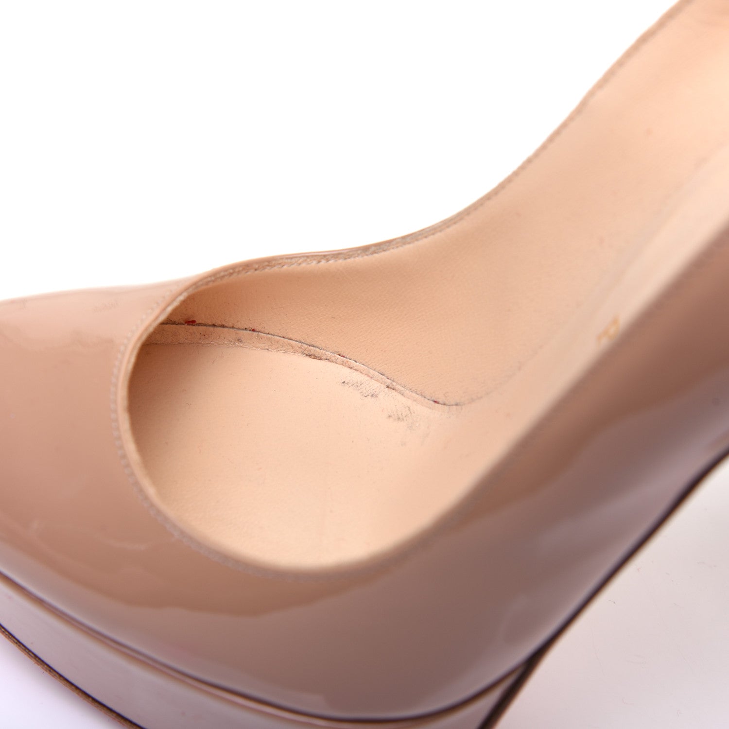 Christian Louboutin Patent Bianca 140 Pumps 37.5 Nude 13 of 13